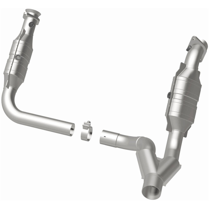 MagnaFlow Conv DF 09-10 Dodge Ram 1500 Pickup Truck 5.7L catalytic converter for offroad performance upgrades.