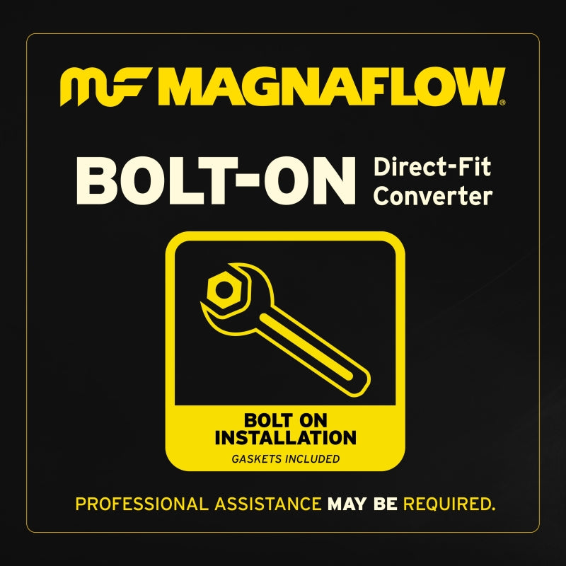 MagnaFlow Converter Direct Fit 06-11 Subaru Impreza 2.5L bolt-on installation, professional assistance may be needed.