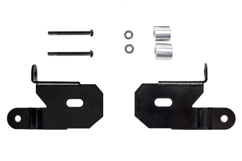 KC HiLiTES 18-19 Jeep Wrangler JL A-Pillar Light Mount Bracket Set (Pair) - Black parts for offroad lighting and electrical.