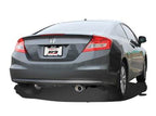 Borla 12-15 Honda Civic LX/HF/GX/EX-L/EX/DX 1.8L 4cyl FWD SS Exhaust (rear section only) on a gray Honda Civic