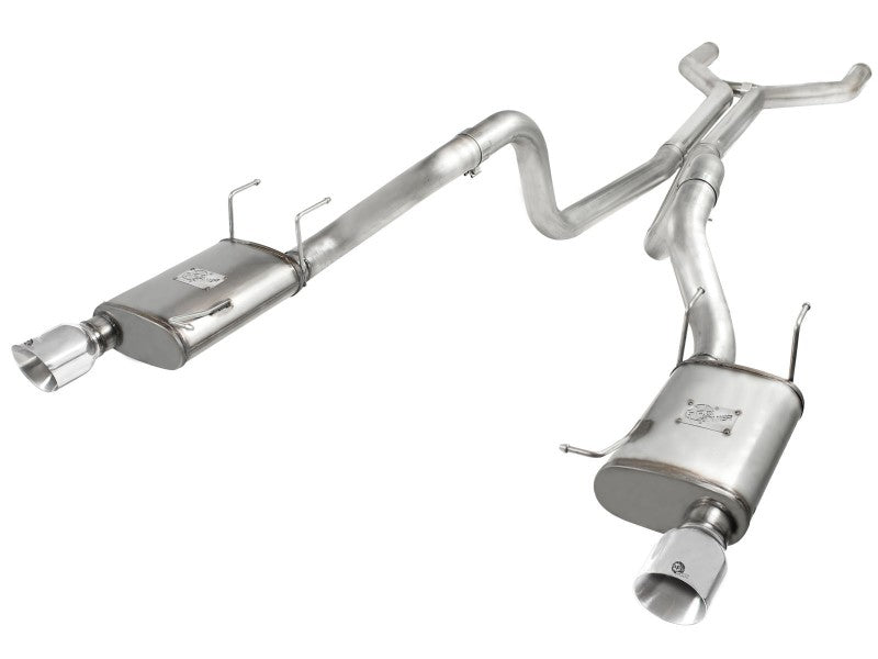 aFe MACHForce XP Cat-Back Exhaust 3in SS w/ Polished Tips 11-14 Ford Mustang GT V8 5.0L Secondary image