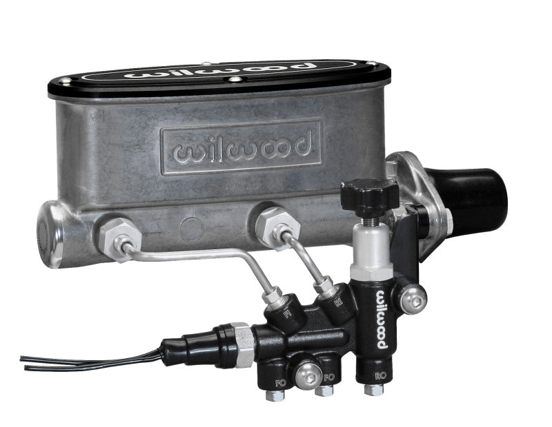 Wilwood HV Tandem M/C Kit w L/H Bracket & Prop Valve - 1 1/8in Bore Secondary image