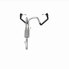 Magnaflow 21 Ford F-150 Street Series Cat-Back Performance Exhaust System- Dual-Split Rear Exit on display.