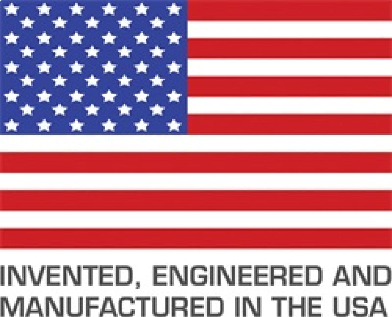 American flag with text: Invented, Engineered and Manufactured in the USA