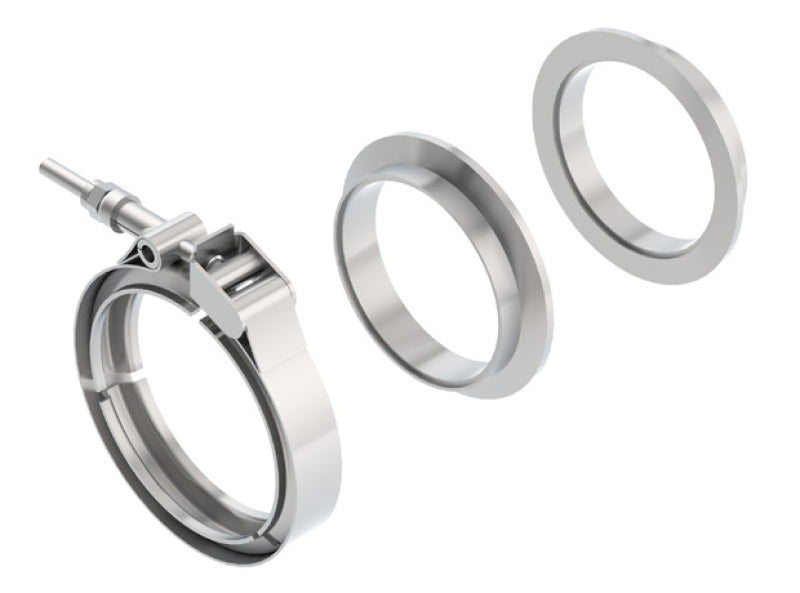Borla Universal 3in Stainless Steel 3pc V-Band Clamp w/ Male and Female Flanges Secondary image