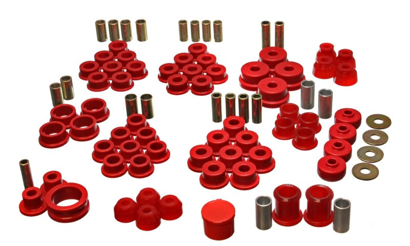 Energy Suspension 84-95 Chevrolet Corvette Red Hyper-flex Master Bushing Set for offroad performance upgrades.