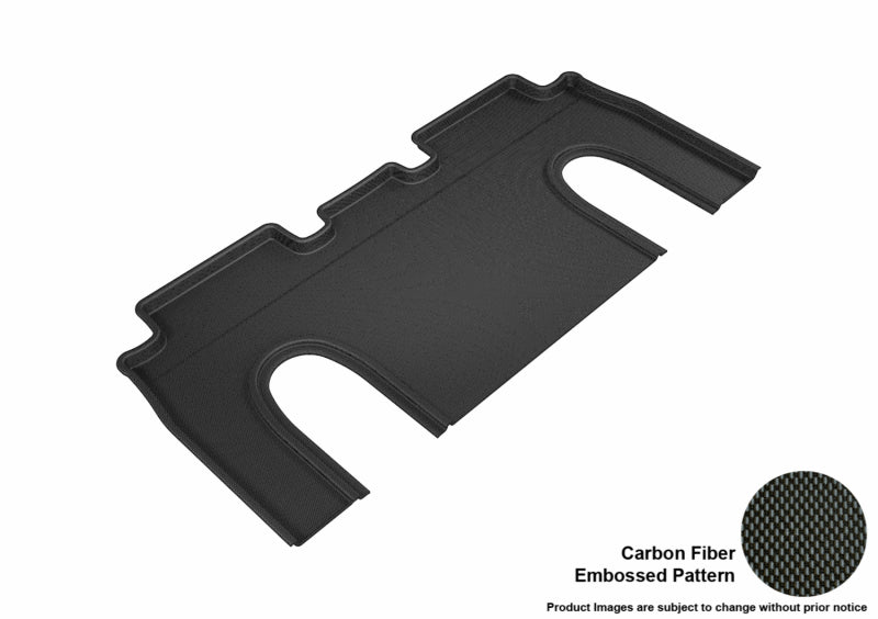 3D MAXpider 2016-2020 Tesla Model X 6-Seats Kagu 2nd Row Floormats - Black Main image