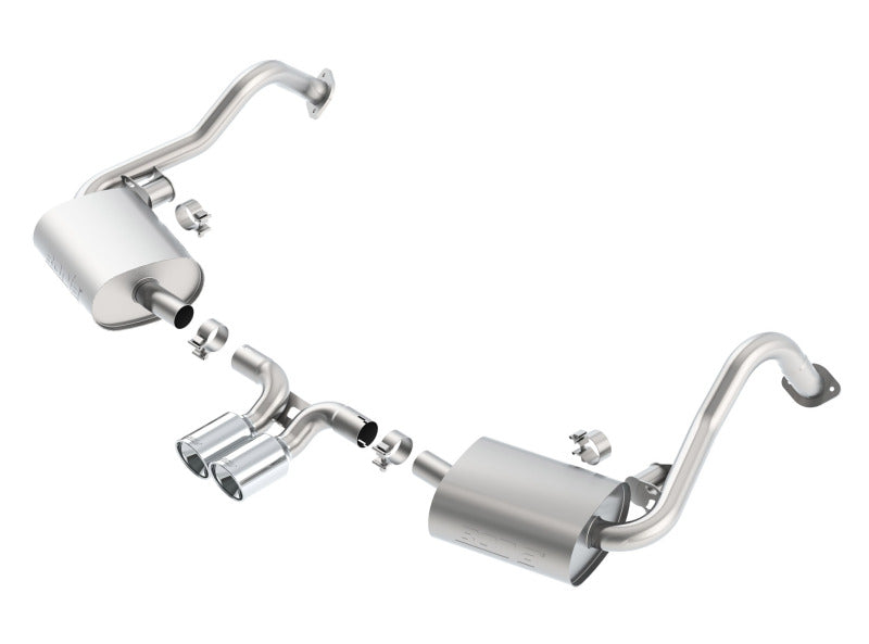 Borla 14-15 Porsche Cayman/Boxster (981) RWD 2Dr Dual Center Rear Exit Catback 4in Tip Exhaust Sys components