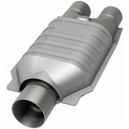 MagnaFlow Conv Univ 2.5/2 S/D FED catalytic converter for offroad performance upgrades.