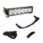 Baja Designs Can-Am Maverick R Clear 10in OnX6+ Shock Tower Kit and accessories