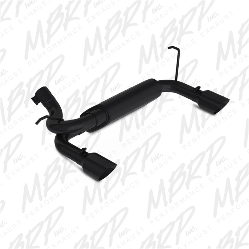 MBRP 07-14 Jeep Wrangler/Rubicon 3.6L/3.8L V6 Axle-Back Dual Rear Exit Black Performance Exhaust Sys Secondary image