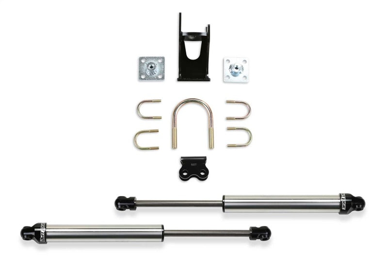 Fabtech 05-21 Ford F250/350 4WD Dual Steering Stabilizer System (Opposing Style) w/DL 2.25 Shocks parts and components