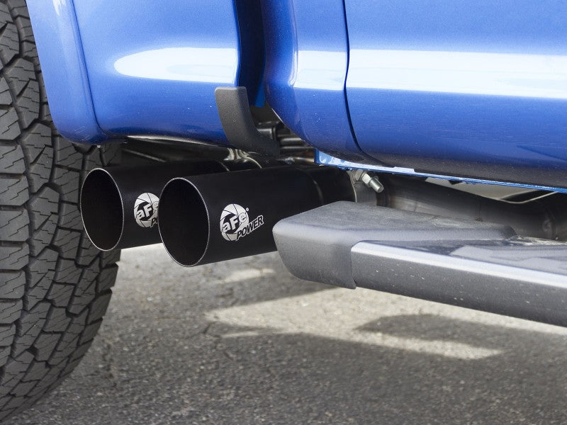 aFe Rebel 3in 409 SS Cat-Back Exhaust 2021 Ford F-150 V6 2.7L/3.5L (tt)/V8 5.0L w/ Black Tips Secondary image