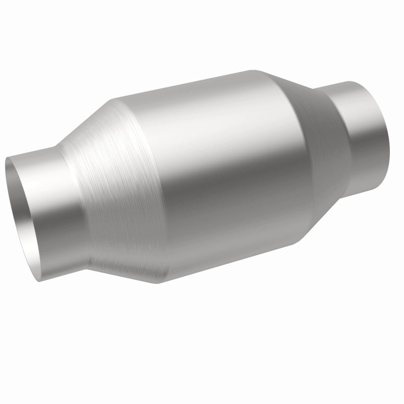 MagnaFlow Conv Univ 2.5in Inlet/Outlet Center/Center Round for off road parts and performance upgrades.