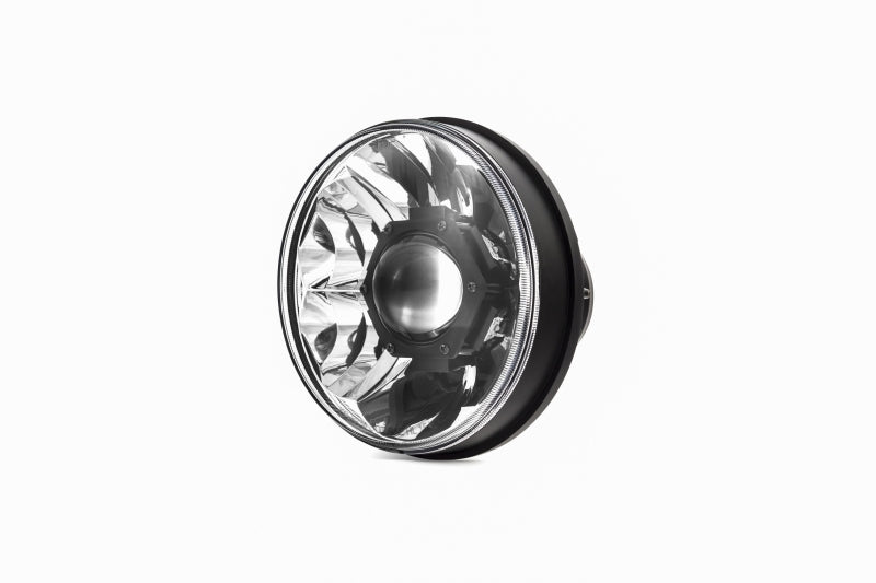 KC HiLiTES 07-18 Jeep JK 7in. Gravity LED Pro DOT Approved Replacement Headlight (Single) side view