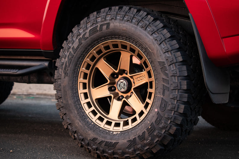 ICON Raider 17x8.5 6x135 6mm Offset 5in BS Satin Brass Wheel Secondary image