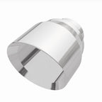 MagnaFlow Tip Stainless Double Wall Round Single Outlet Polished 4.5in DIA 2.5in Inlet 5.75in Length