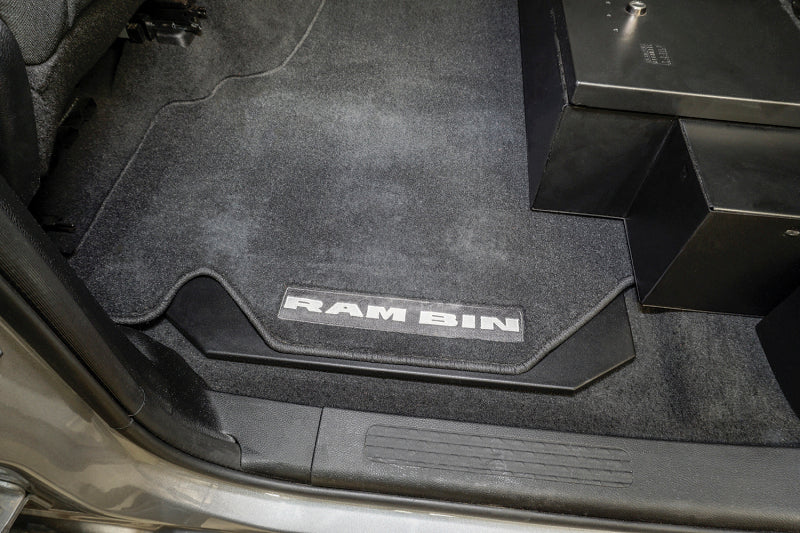 Tuffy Infloor Lid W/ Keyed Lock For Ram Trucks Crew Cab in truck bed with RAM BIN.
