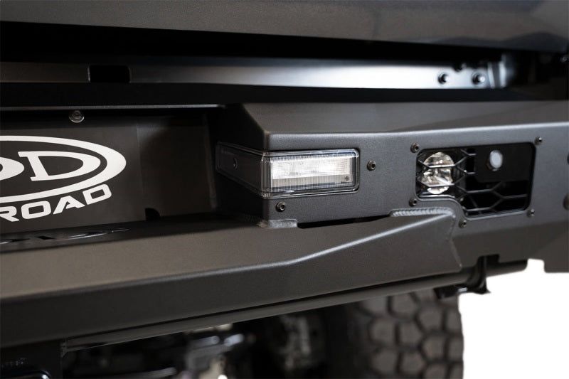 Addictive Desert Designs 22-23 Toyota Tundra Stealth Fighter Winch Rear Bumper light pod and design