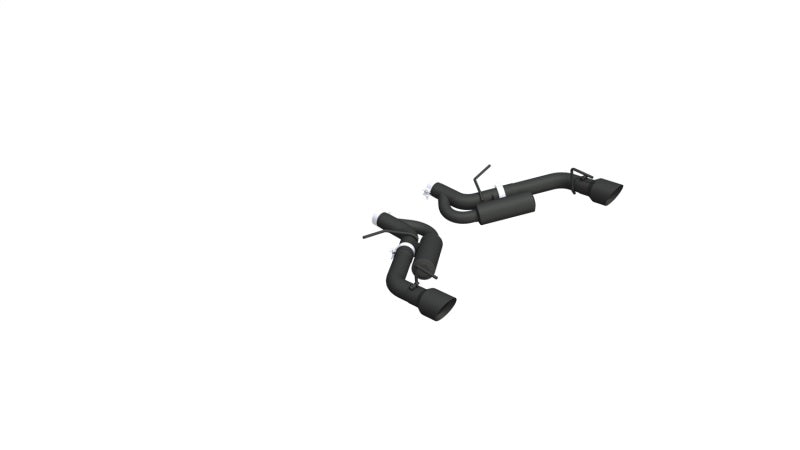 MBRP 16-19 Chevrolet Camaro SS Dual Rear Exit Axle Back w/ 4.5in OD Tips - BLK (Non NPP Models) Secondary image