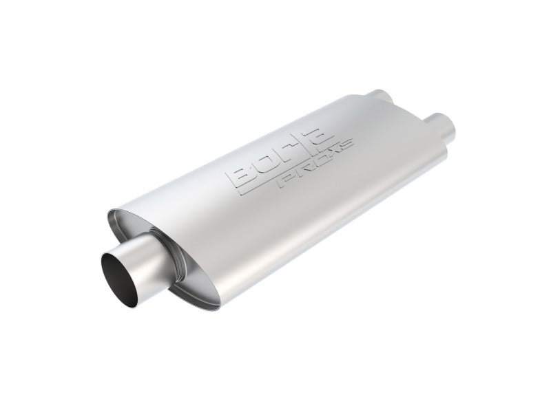 Borla 3in Inlet/Dual 2.25in Outlet Center/Dual Oval ProXS Muffler for offroad performance upgrades.