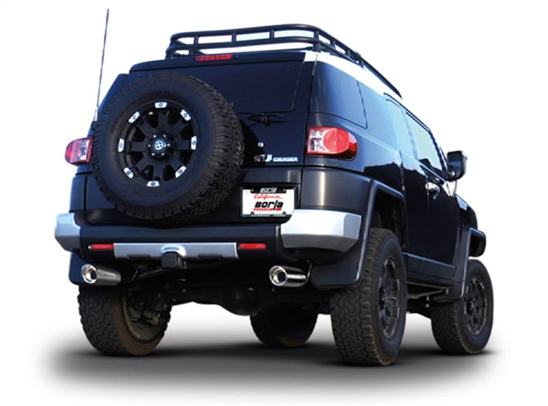 Borla 10-11 Toyota FJ Cruiser 4.0L 6cyl AT/MT SS Catback Exhaust on offroad truck