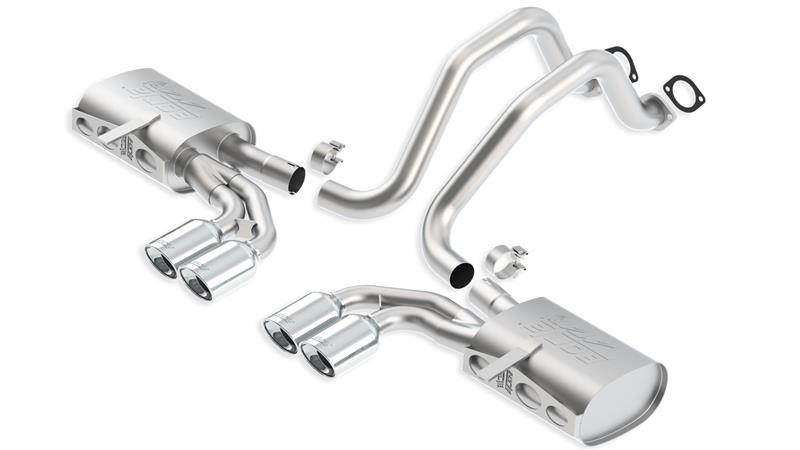 Borla 97-04 Chevrolet Corvette 5.7L 8cyl ATAK SS Catback Exhaust components