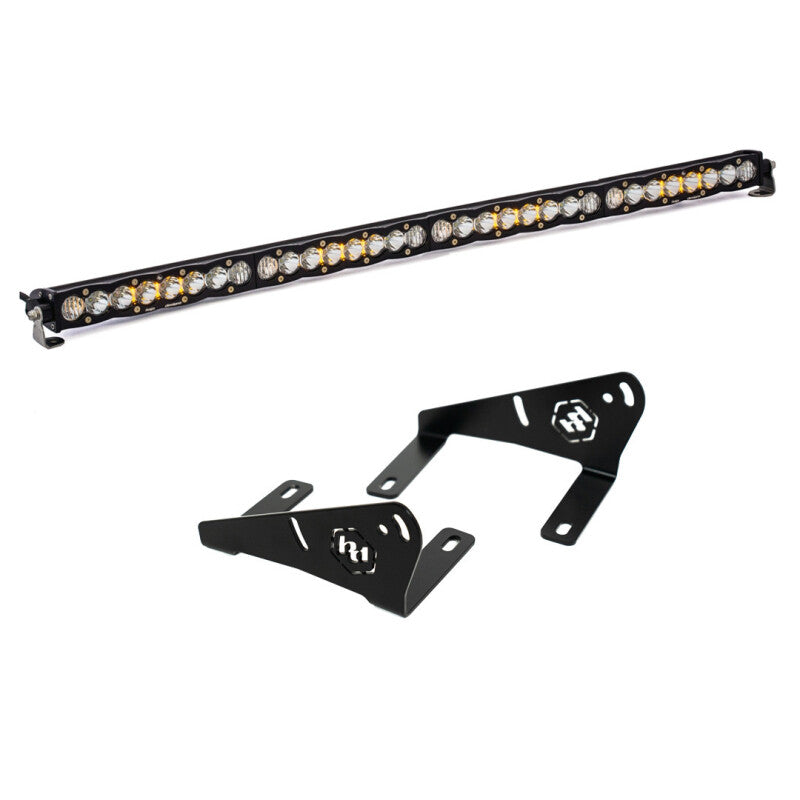 Baja Designs Polaris Pro-R 40in S8 Roof Bar Kit and mounts