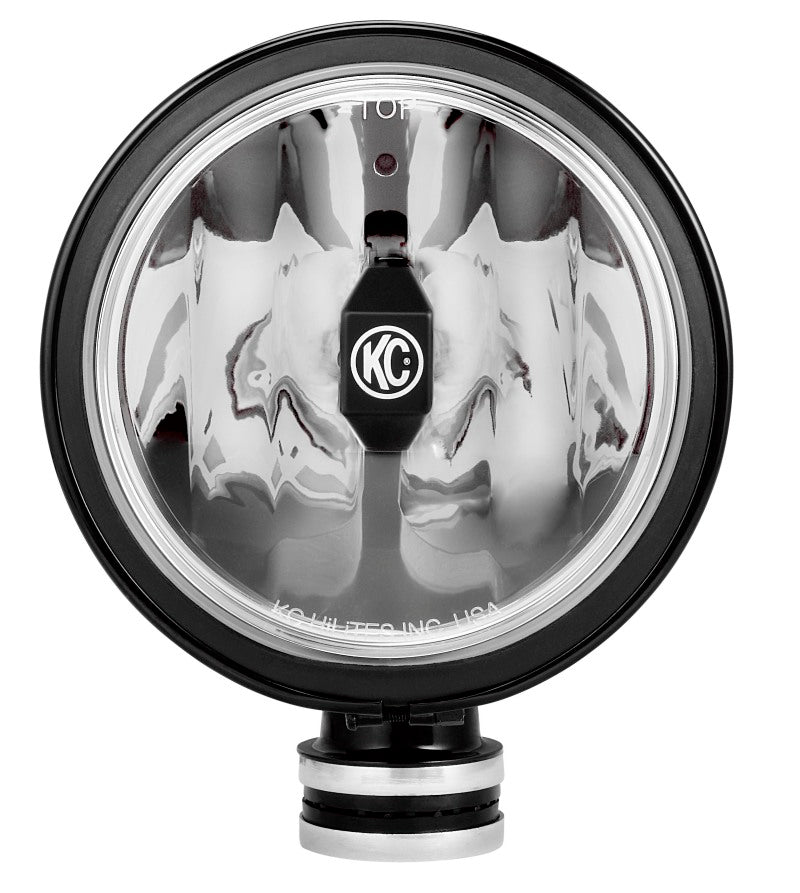 KC HiLiTES 6in. Daylighter Gravity G6 LED Light 20w SAE/ECE Driving Beam (Single) - Black SS close-up view