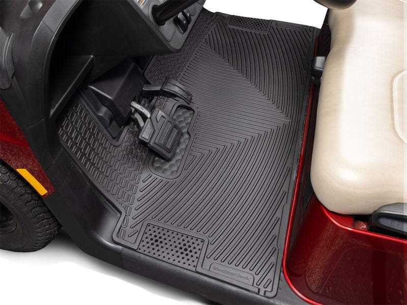 WeatherTech 2024 EZGO FreedomRXV/Valor GolfCartMat - Black Secondary image