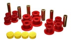 Energy Suspension 02-05 Dodge Ram 1500 2WD Red Rear Leaf Spring Bushing Set with polyurethane components