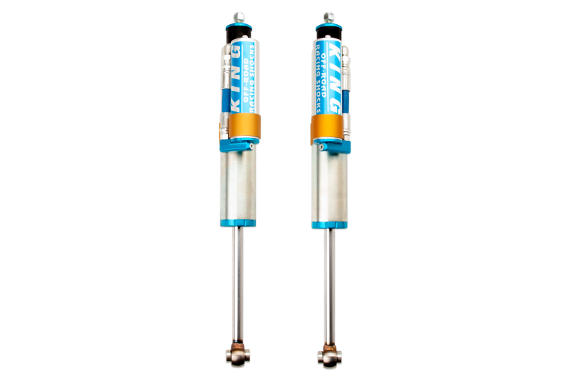 King Shocks 2005+ Ford F-250/F-350 4WD Front 2.5 Dia Remote Res Shock for 1-2.5in Lift (Pair) for offroad performance upgrades.