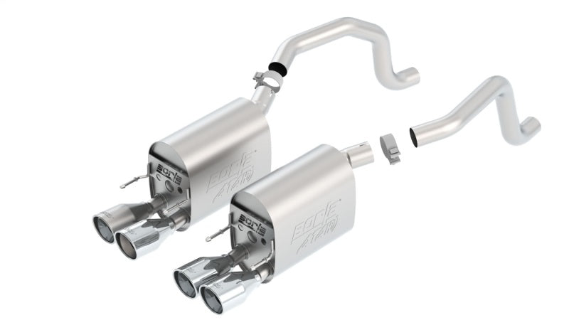 Borla 09-12 Chevy Corvette C6 Coupe/Convertible 6.2L 8cyl Aggressive ATAK Exhaust system with dual tips