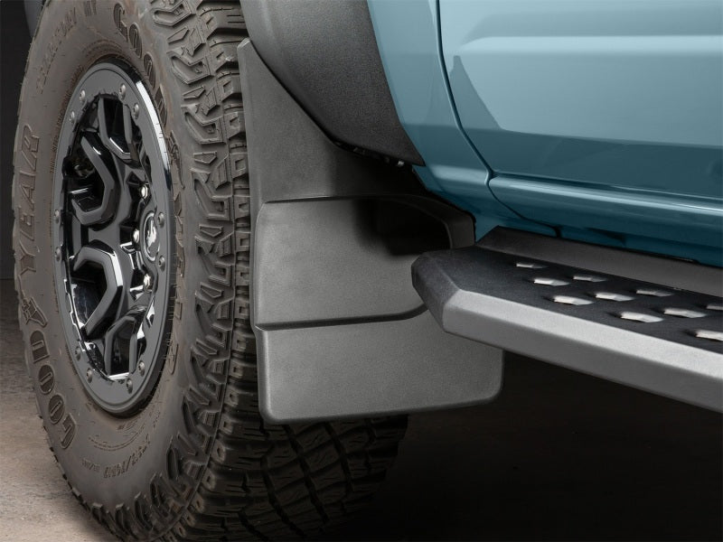 WeatherTech 21-25 Ford Bronco Front No Drill Mudflaps - Black Secondary image