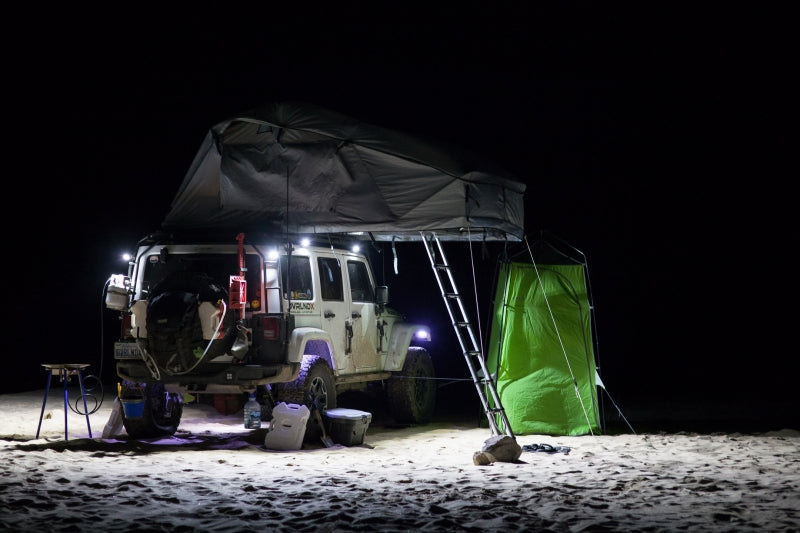 KC HiLiTES C-Series C2 LED 2in. Backup Area Flood Light 20w (Pair Pack System) - Black illuminating offroad setup