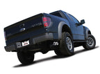 Borla 10-14 Ford F-150 SVT Raptor 6.2L-8cyl SS Catback Exhaust installation on offroad truck with BF Goodrich tires.