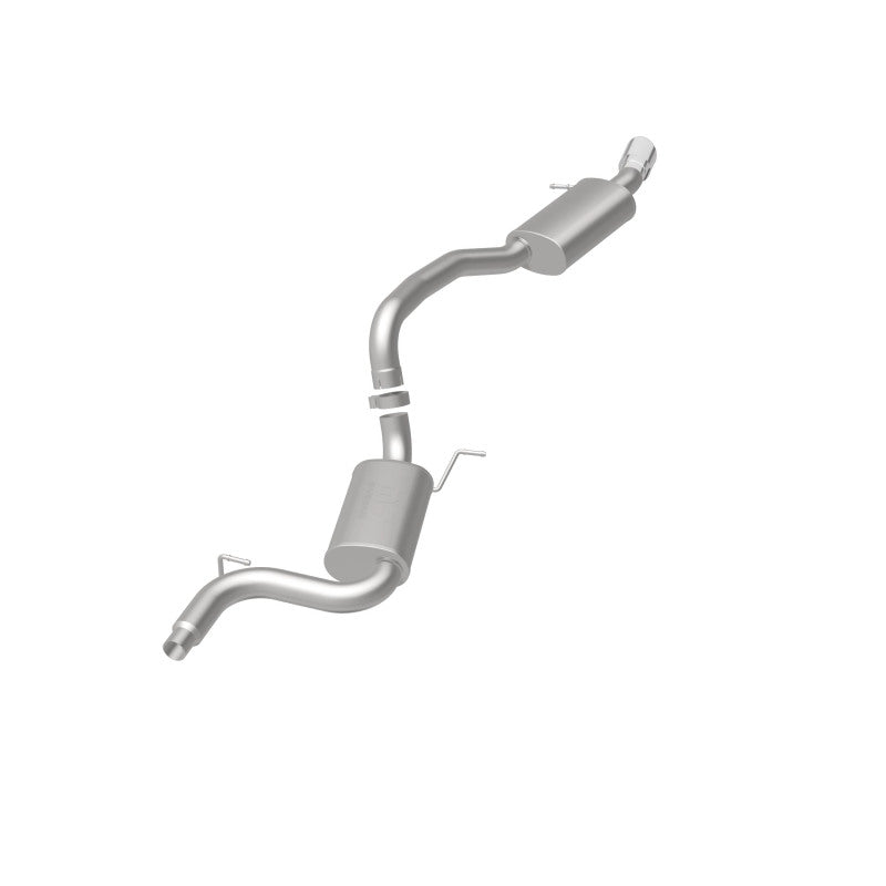 MagnaFlow Sys C/B 15-16 Volkswagen Passat 1.8L SS 3in Single Rear Ext 4in Tip exhaust system for performance upgrades.