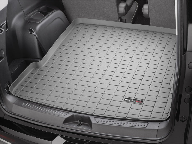 WeatherTech 2017+ GMC Acadia / Acadia Denali Cargo Liners - Grey (Fits 6-7 Passenger Models Only) Secondary image