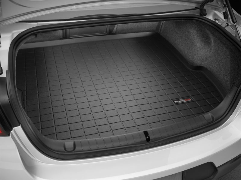 WeatherTech 14-15 Chevy SS Cargo Liner - Black installed in trunk