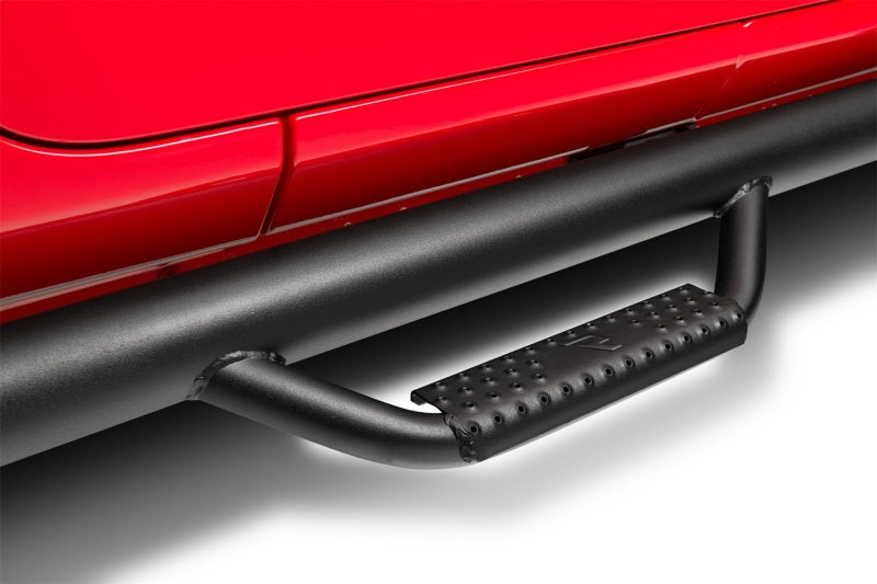 N-Fab Nerf Step 2019 Jeep Wrangler JT 4DR Truck Full Length - Tex. Black - 3in. for offroad performance upgrades.