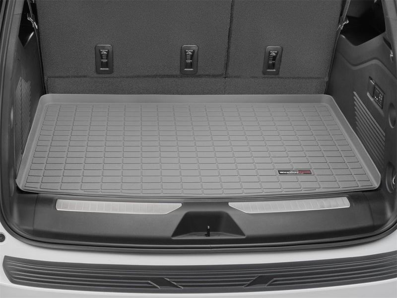 WeatherTech 2021+ Chevrolet Suburban Cargo Liners - Grey Secondary image