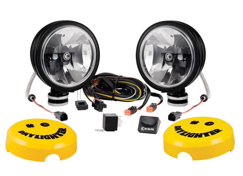 KC HiLiTES Daylighter Gravity G6 LED 20w SAE/ECE Driving Beam (Pair Pack System) - Black SS, offroad lighting and electrical