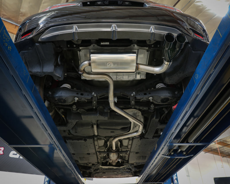aFe POWER Takeda 2in to 2-1 304 SS Cat-Back Exhaust w/ Black Tips 11-17 Lexus CT200h 1.8L Secondary image