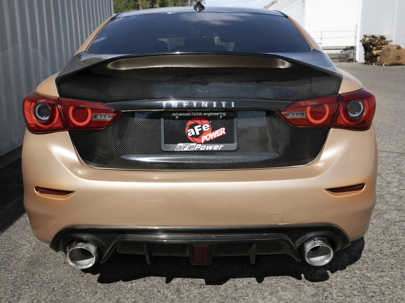 aFe Takeda Cat-Back Exhaust System Infiniti Q50 14-15 V6-3.7L- Polished Tip Secondary image