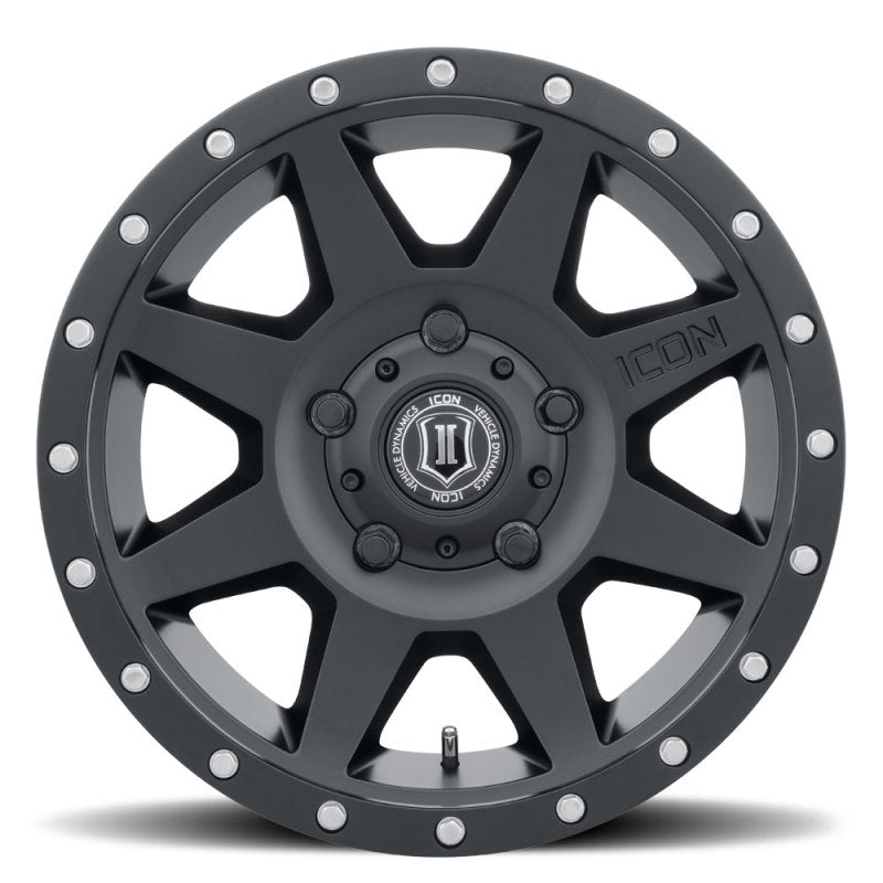 ICON Rebound 18x9 5x150 25mm Offset 6in BS 110.1mm Bore Satin Black Wheel Secondary image