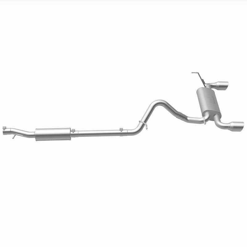 MagnaFlow Cat-Back 12-16 Jeep Wrangler GT 3.6L V6 Black Tips exhaust system for performance upgrades.