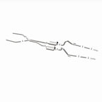 MagnaFlow Sys C/B 64-66 Ford Mustang 2.5inch exhaust system