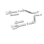 MagnaFlow Axle-Back, SS, 2.5in, Quad Split Rear 3.5in Tip 2015 Dodge Challenger 3.6L V6 exhaust parts assembly
