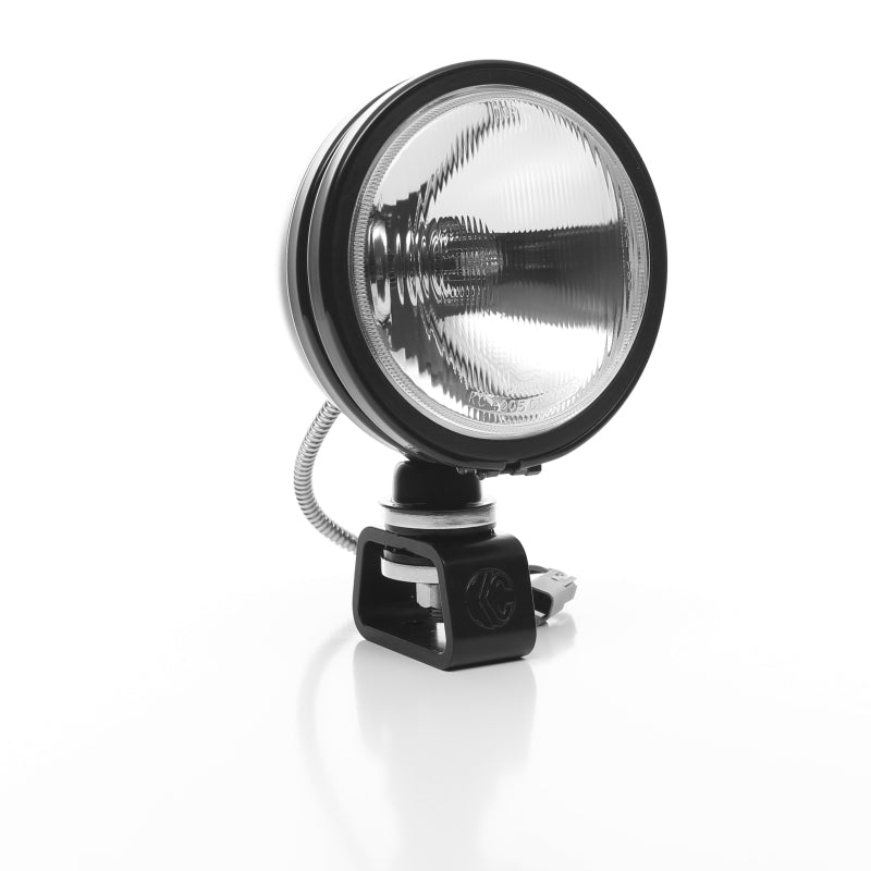 KC HiLiTES Daylighter 6in. Halogen Light 100w Spread Beam (Pair Pack System) - Black SS for offroad lighting