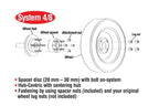 Eibach Pro-Spacer 25mm Spacer / Bolt Pattern 5x114.3 / Hub Center 60 for 06-15 Lexus IS350 installation diagram